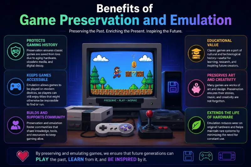 benefits of game preservation and emulation
