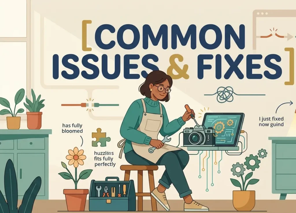 common issues and fixes