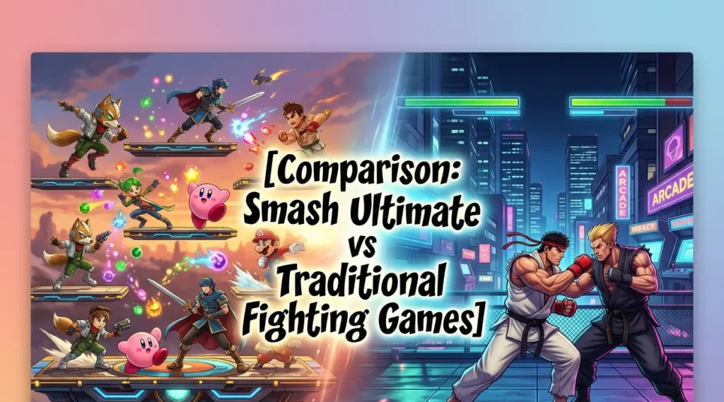 comparison smash ultimate vs traditional fighting games