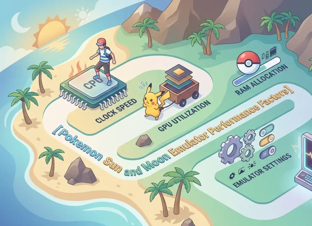 pokemon sun and moon emulator performance factors