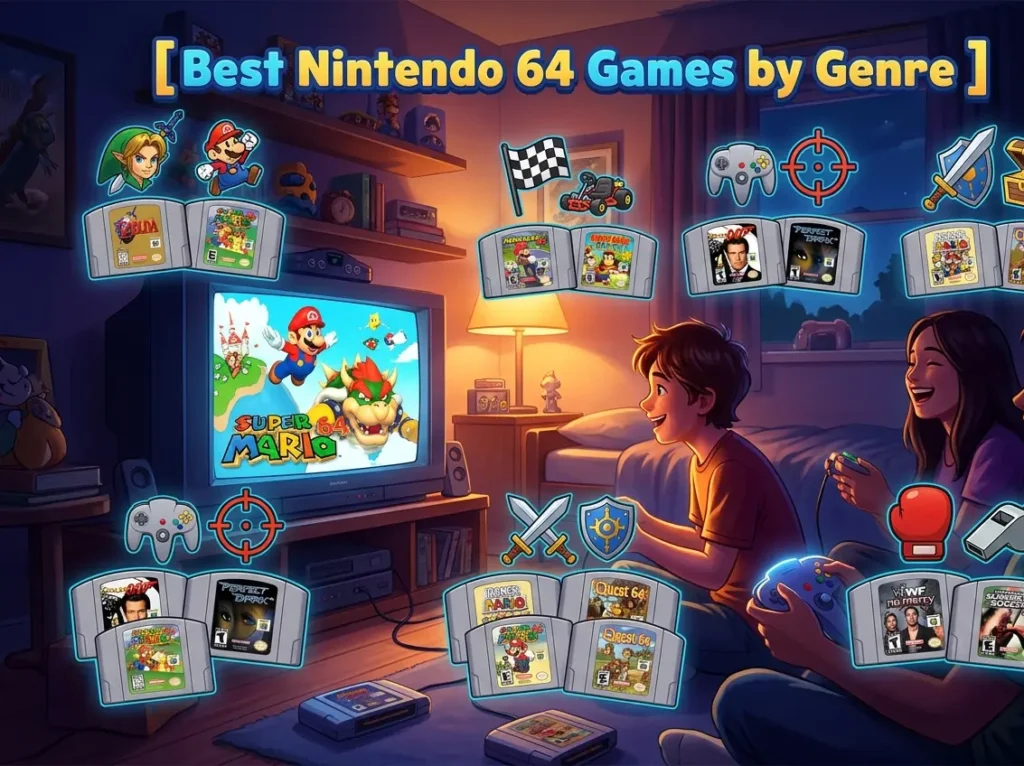 best nintendo 64 games by genre