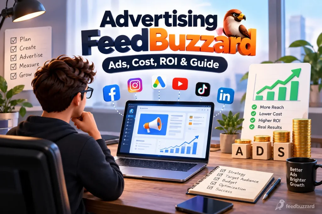 Advertising FeedBuzzard – Ads, Cost, ROI & Guide
